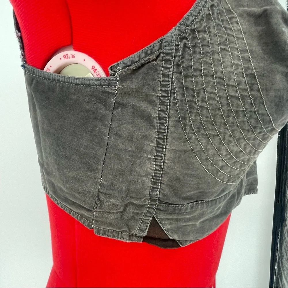 Vintage Exquisite Form Washed Black Cotton Authentic Bullet Bra / Size 34D - Picture 4 of 12